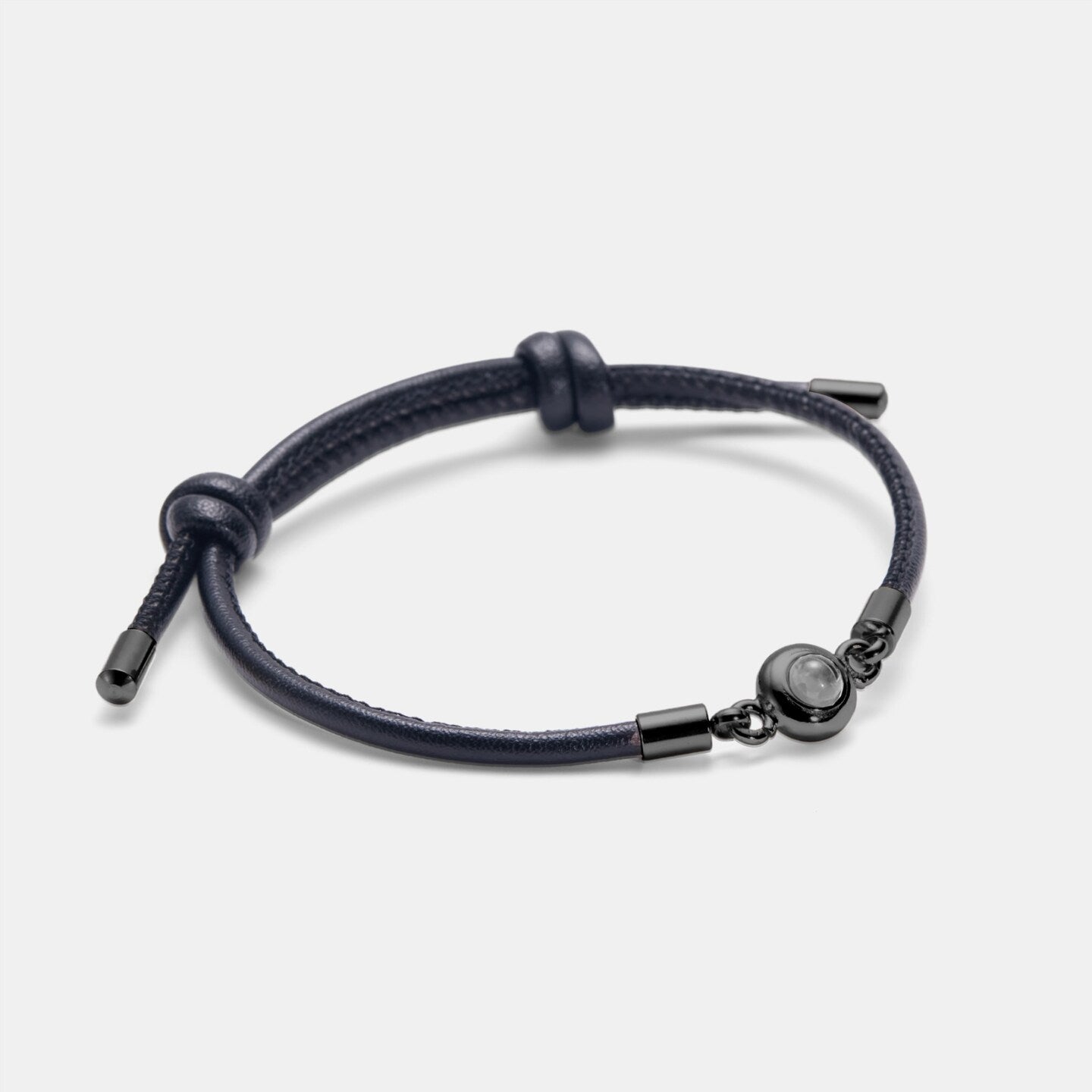 Personalisiertes Fotoarmband - Ledermix Kautschuk