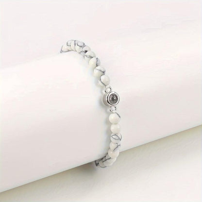 Hochwertiges Perlen-Fotoarmband