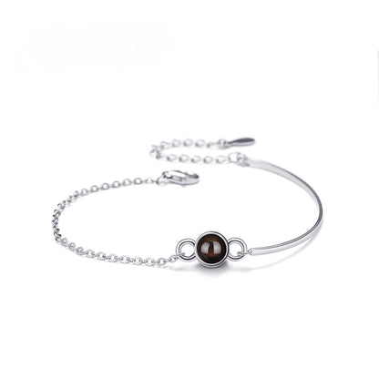 Sterling Silber Armband mit Foto-Projektion