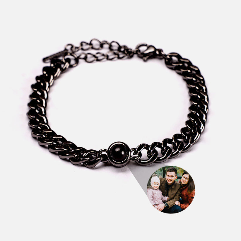 Fotoarmband mit eigenem Foto - Cuban Chain-VIP