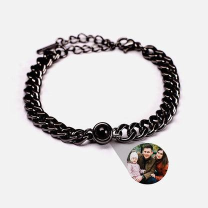 Fotoarmband mit eigenem Foto - Cuban Chain-VIP