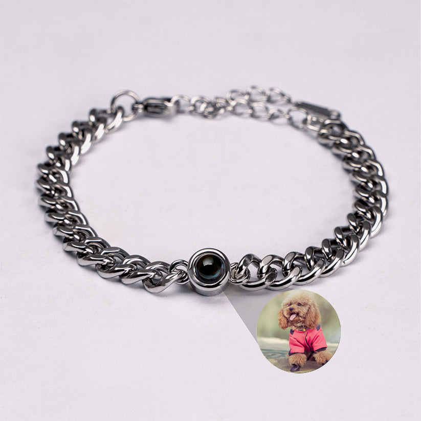 Fotoarmband mit eigenem Foto - Cuban Chain-VIP