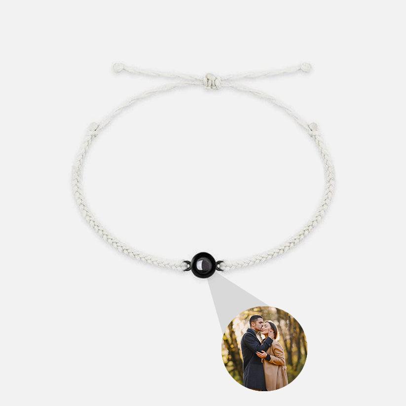 Personalisiertes Fotoarmband mit Ihrem eigenen Bild (Test) – Nahaufnahme des Anhängers