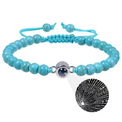 Hochwertiges Perlen-Fotoarmband