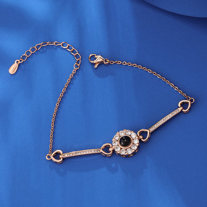 Diamond Heart – Personalisiertes Foto projektion armband