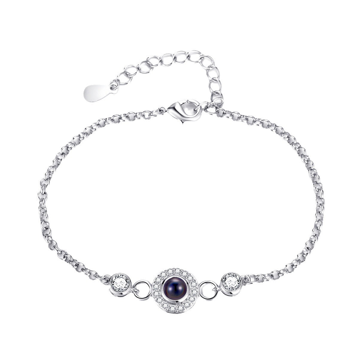 Virales rundes Geburtsstein - Fotoarmband