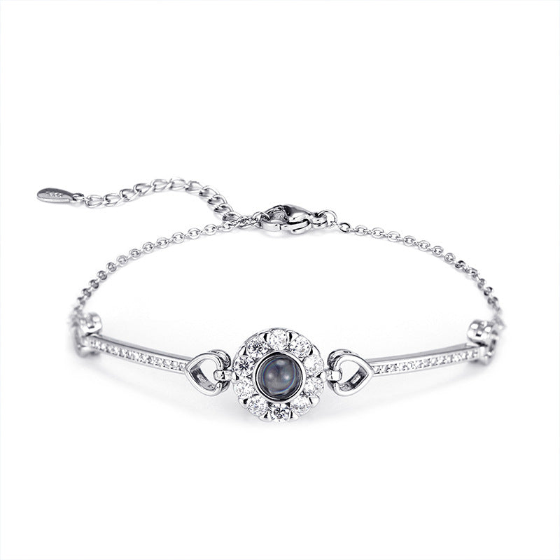 Diamond Heart – Personalisiertes Foto projektion armband