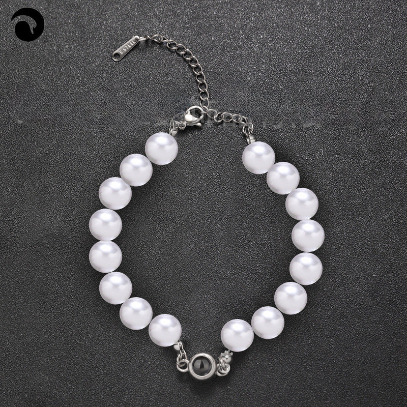 luxuriöses Perlen Punkt-Projektion Armband