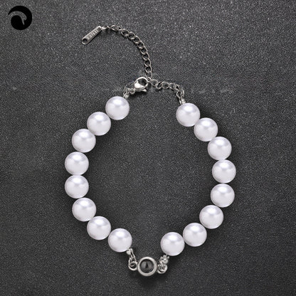 luxuriöses Perlen Punkt-Projektion Armband