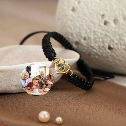 Schwarzes Bildarmband als Geschenk