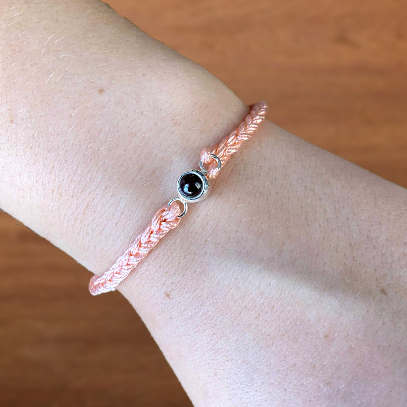 Personalisiertes Fotoarmband mit Ihrem eigenen Bild (Test) in Geschenkverpackung – ideal als Präsent