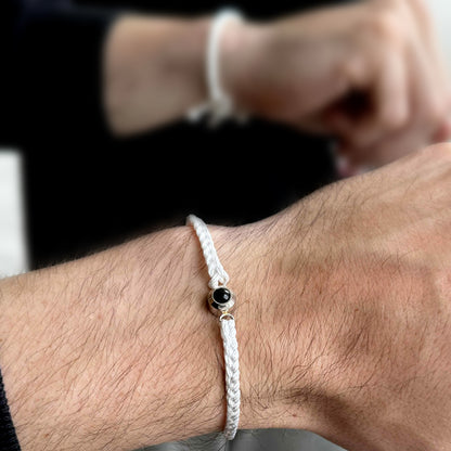 Personalisiertes Fotoarmband mit Ihrem eigenen Bild (Test) in Geschenkverpackung – ideal als Präsent