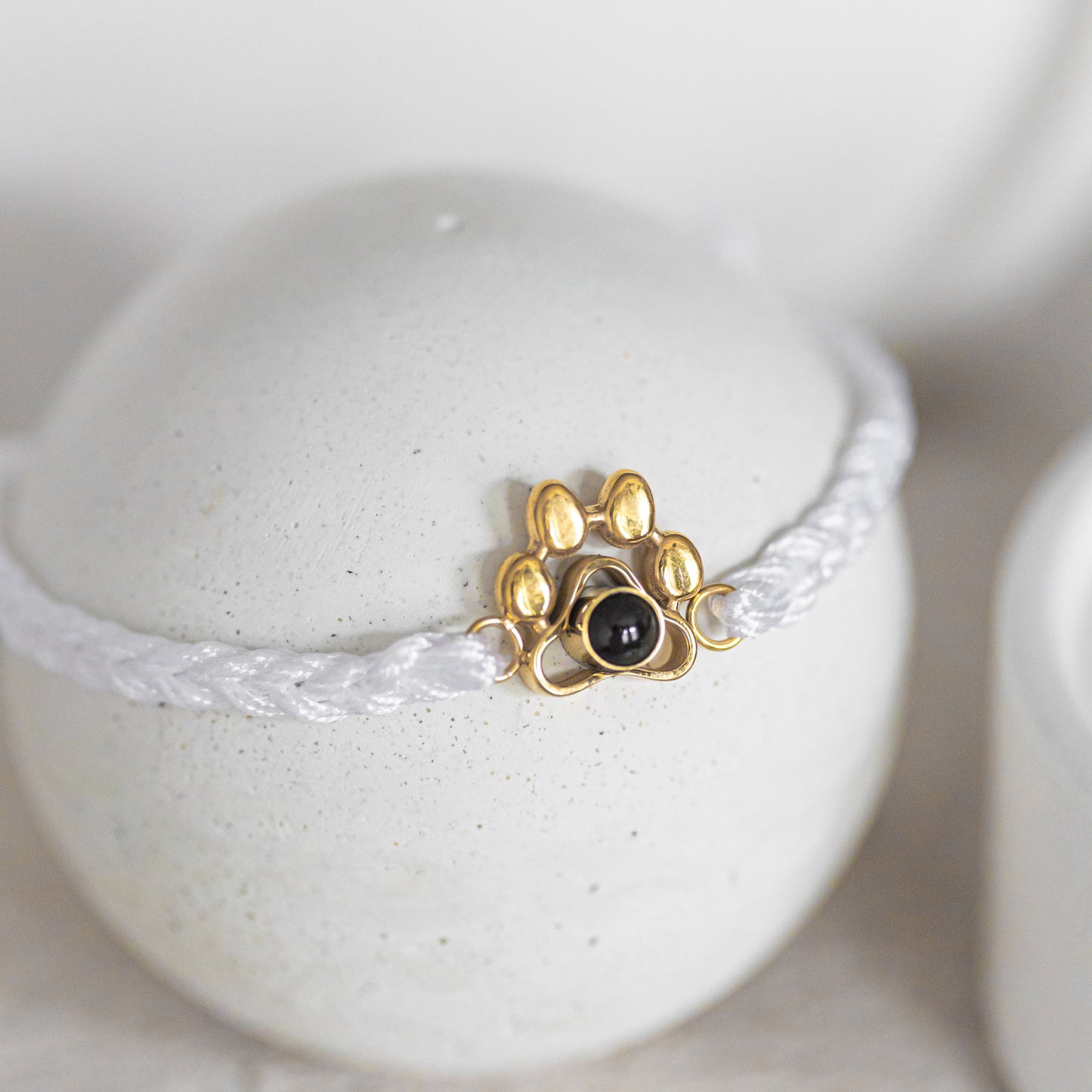 Geflochtenes Hundekralle-Armband mit Foto-Projektion