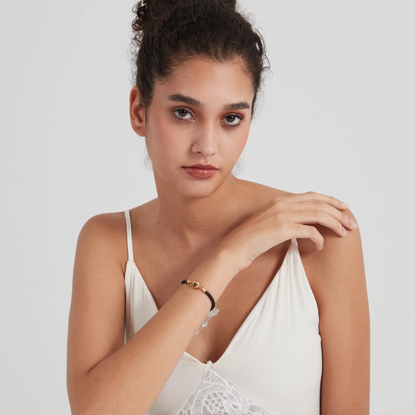 Personalisiertes Fotoarmband - Ledermix Kautschuk