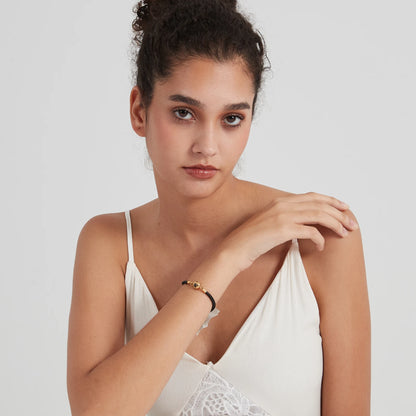 Personalisiertes Fotoarmband - Ledermix Kautschuk